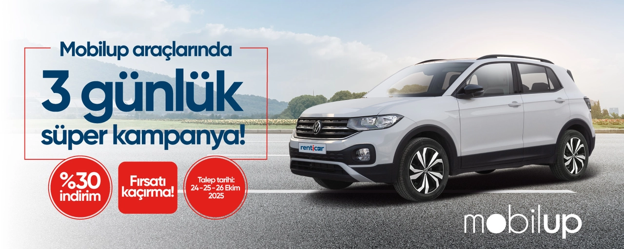Mobilup Araçlarında %30 İndirim!
