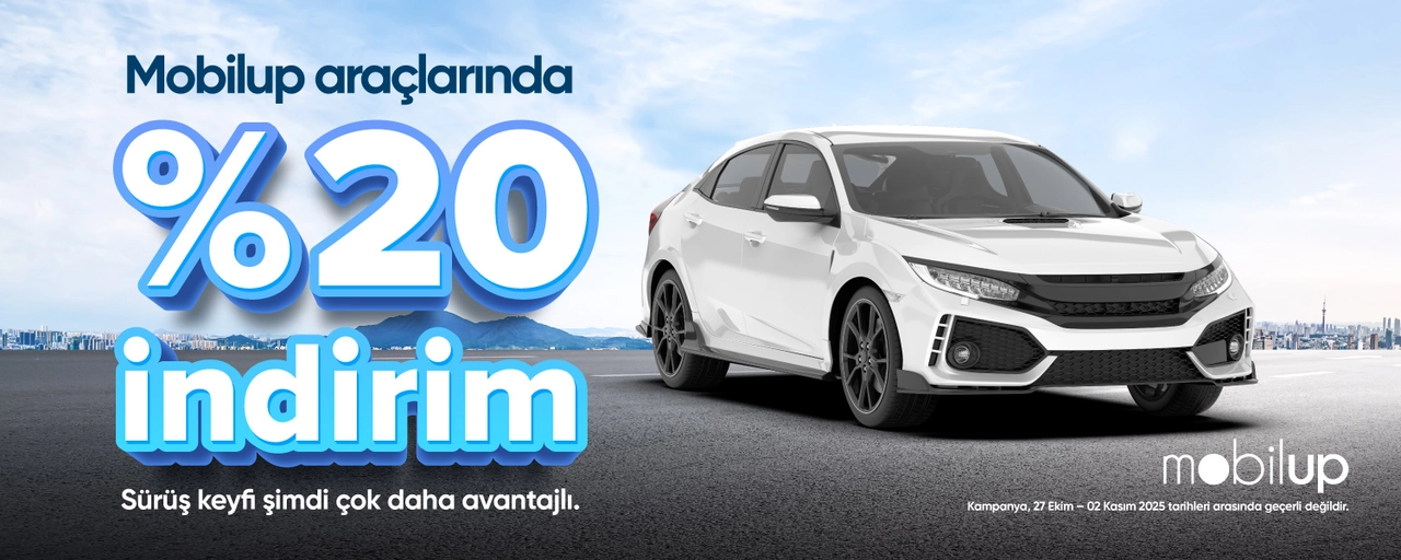 Mobilup Araçlarında %20 İndirim!