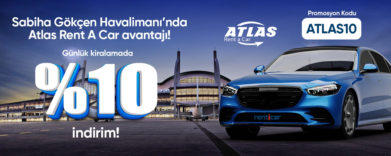 Sabiha Gökçen Araç Kiralama %10 İndirim!