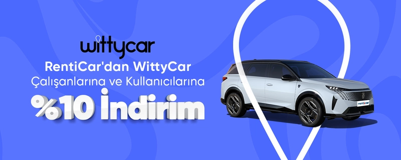 10% Discount from RentiCar to WittyCar Employees and Users!
