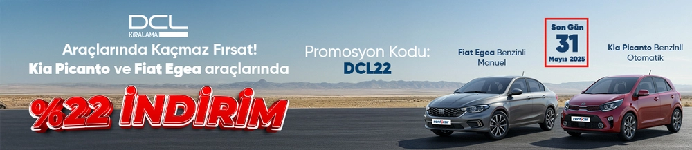 Deal at DCL Rental! 22% Off on Kia Picanto and Fiat Egea