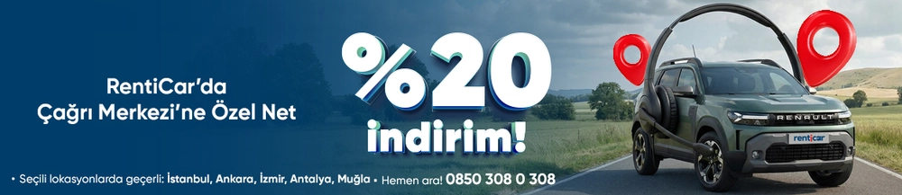 RentiCar Çağrı Merkezi’ne Özel Net %20 İndirim