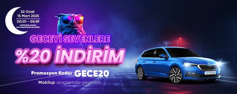 Geceyi Sevenlere Özel: RentiCar’da Mobilup Araçlarında Geçerli Rezervasyon Fırsatı! 🌙 🚗   