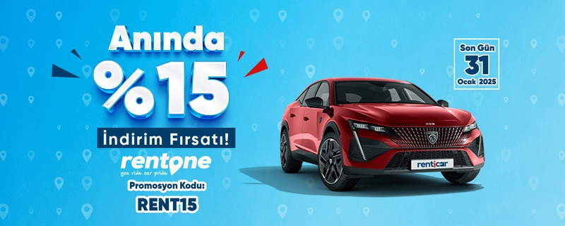 Instant 15% Discount Offer On Rentone Cars!