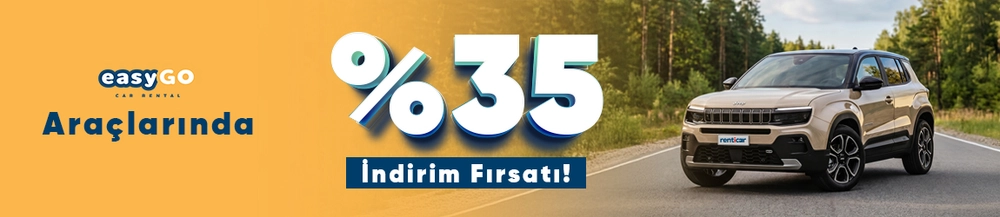 Yolculuğun EasyGo Car Rental ile %35 İndirimli!