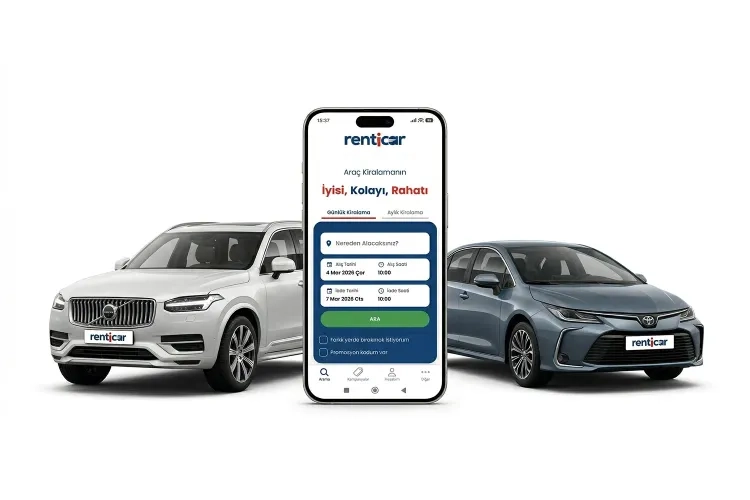 RentiCar Mobil Uygulaması: 3 Adımda Kolay Araç Kiralama