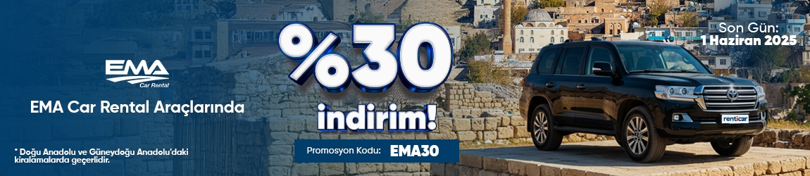 EMA Car Rental Araçlarında %30 İndirim!