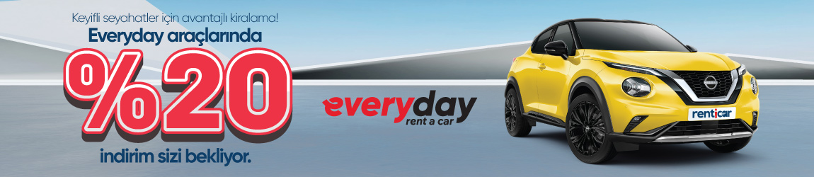 20% Rabatt auf Everyday Mietwagen!