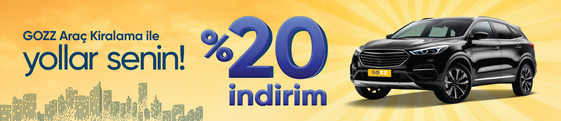 20% Rabatt auf Gozz Mietwagen!