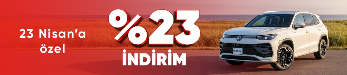 RentiCar 23 Nisan'a Özel %23 İndirim!