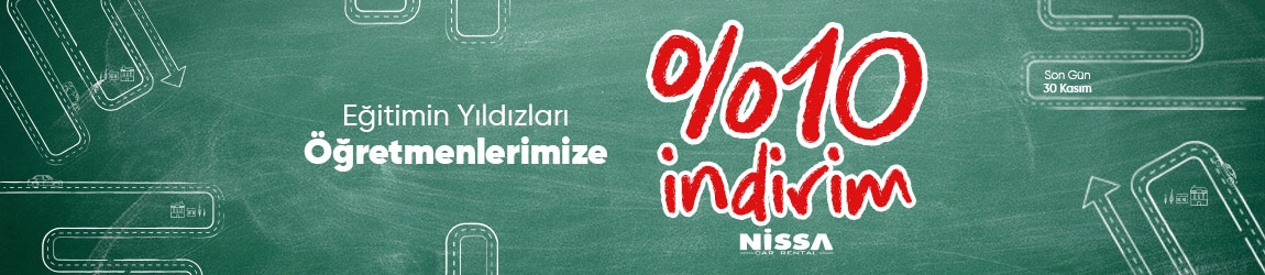 Eğitimin Yıldızı Öğretmenlerimize Araç Kiralamada %10 İndirim