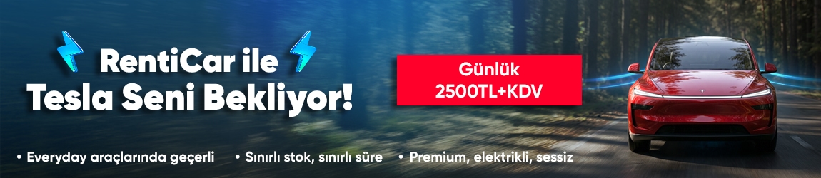Tesla Seni Bekliyor! RentiCar Özel Kampanya