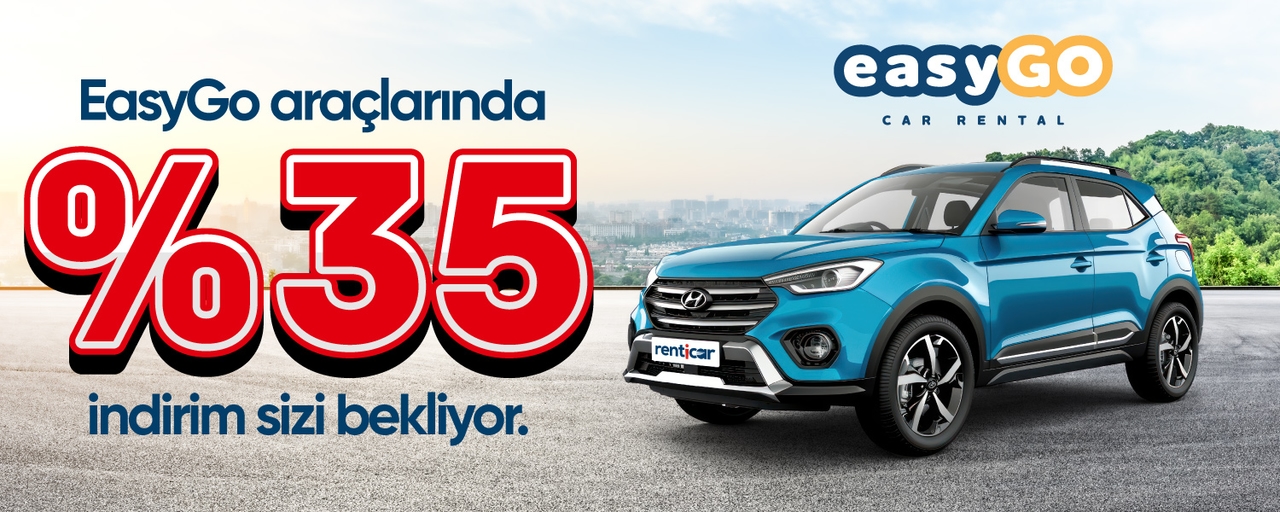 Yolculuğun EasyGo Car Rental ile %35 İndirimli!