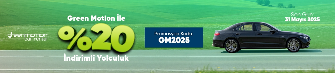 Starte deine Reise mit 20 % Rabatt auf Green Motion-Fahrzeuge!