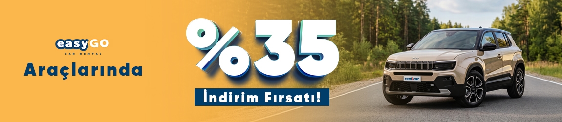 Yolculuğun EasyGo Car Rental ile %35 İndirimli!
