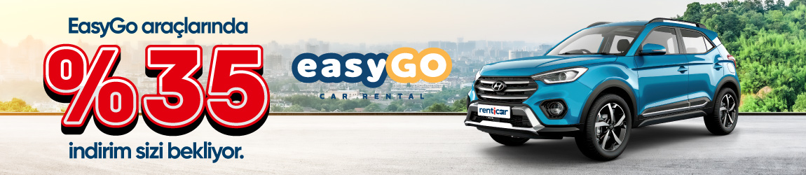 Yolculuğun EasyGo Car Rental ile %35 İndirimli!