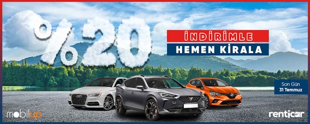 Don't Miss the Opportunity to Rent All Mobilup Cars with 20% Discount!