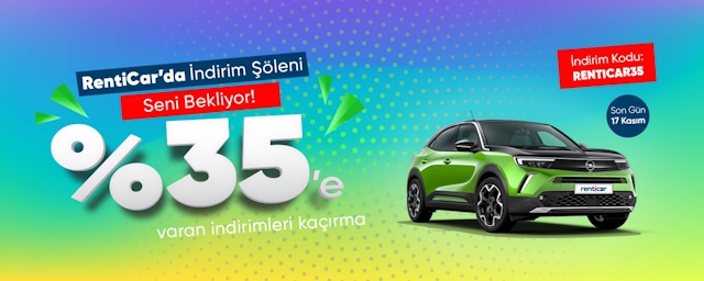 RentiCar Discount Feast  is waiting for you! Don't miss discounts up to 35%, rent your car right now!